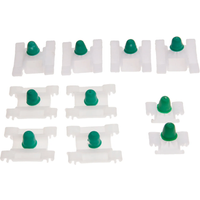 10pcs Car Door Trim Panel Bump Strip Clips Auto Plastic Rivet Retainer Long Short Stem Half Clips Fit for MK3 Golf Models