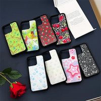 Wildflower ins Leopard Cherry Phone Case for iPhone 17 16 15 14 13 12 Pro Max 16Plus WF Cartoon Butterfly Boys Girls Cover Funda