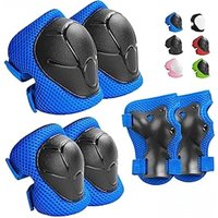 AliExpress WEFITON 6PCS Kids Protective Gear Set Knee Pads for KidsToddler Knee Elbow Pads with Wrist Guards 3 in 1 for Skating Cycling BikeScooter
