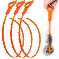 Hair Dredging Hook Sewer Unblock Tools Unblocker Pipes and Sinks Drain Clog Remover Toilet Drainage Outlet Cleaning Supplies
