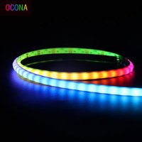 COB Smart LED Streifen Licht DC 5V 12V Individuell adressierbar 160LED Traumfarbe 5mm RGB Pixel LED Band Band DIY Dimmbar