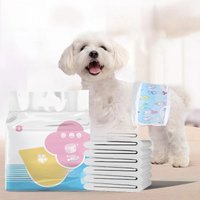 10/12PCS Waterproof Pet Diaper Leak-proof Design Menstrual Shorts Disposable Puppy Diaper Pants Adjustable Pet Male Dog Diapers