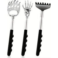 3PCS/SET Different Back Scratcher Portable Telescoping Extendable Back Massager Tool for Thanksgiving Birthday Christmas Gifts
