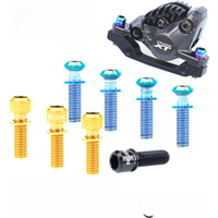 AliExpress RISK 4pcs M6x18 M6x20mm Titanium Bolt with Washer for Bicycle Hydraulic Disc Brake Caliper MTB Road Bike Crank Stem Fixed Screws