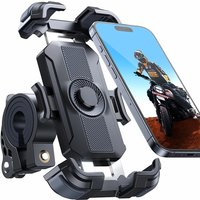 AliExpress Joyroom Motorcycle Phone Mount Upgrade Bike Phone Holder Ultra-Stable Bicycle Phone Mount Handlebar Cell Phone Clamp for Scooter