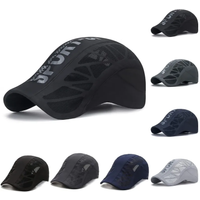 AliExpress NONE Summer Cool Breathable Mesh Quick Dry Hat Beret Cap Letter Printed Golf Cycling Sports Baseball Caps Newsboy Shade Sunhat Visor
