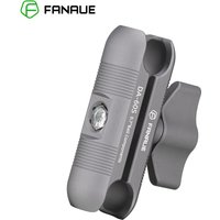 Support de téléphone portable pour voiture et moto FANAUE à double prise avec adaptateur à rotule de 17 mm pour GPS Garmin