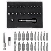 STONEGO Damaged Screw Extractor Set - High-Speed Steel Broken Bolt and Screw Remover Kit for Removing Stubborn Screws