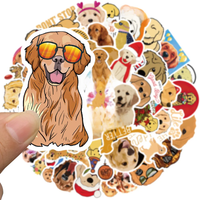 AliExpress SIKOMOLE 10/30/50PCS Golden Retriever Dog Stickers Cartoon DIY Bike Travel Luggage Laptop Kid Toys Classic Toy Decals Graffiti Sticker F3