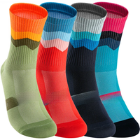 AliExpress GKRQ 4 Pairs Bike Socks Men Nurse Compression Cycling For Women Mtb Guard Socks Stockings Sport Grip Barre Socks