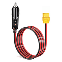Lighter Charging Cable, XT90 Female to Car Cigarette Lighter Male Plug, 14AWG 12V for Solar Generators -Y18A