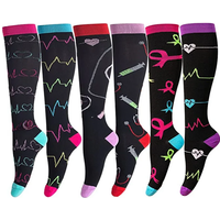 AliExpress Nurse Compression Socks Running Women & Men Socks for Flight Travel Athletic Crossfit Outdoor Cycling Long Pressure Stockings