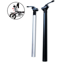 AliExpress Electric Folding Bike E-Bike Shock Seatpost 25.4mm 27.2mm 28.6mm 31.8mm 33.9mm Bicycle Folding Flipped Shock Absorber Seat Post