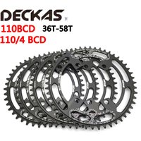Deckas 110/4 BCD 110BCD Road Bike Narrow Wide Chainring 36T-58T for shimano 105 R2000 R3000 4700 5800 6800 R7000 R9000 Crankset