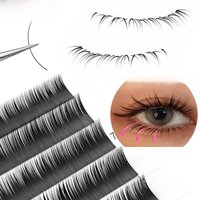 Bottom Black Lower Eyelashes Extension Short Synthetic Lashes Mink Individual Lash J/B/C Curl Super Soft Eye Cosmetic