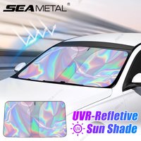 SEAMETAL Car Windshield Sun Visor UV-Reflective Sun Shade Cooling Sun Protection Cover Summer Heat Shield Car Privacy Curtains