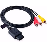 AV Cable to RCA 1.8M audio Game Cable for Super Nintend GameCube N64 SNES Game Cube Cable for Nintendo 64 Audio TV Video Cord