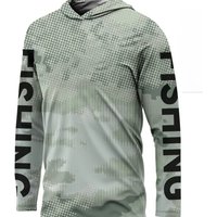 2024 Fishing Shirt Hooded Outdoor Uv Protection Large Size Man Camouflage Printing Moisture Wicking Jersey Fishing Apparel Tops