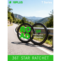 AliExpress NONE 10PLUS T Series 700c Road Bike Carbon Rim Disc Brake 38/50/60mm 36T Ratchet Hub Quick Release Racing Wheelset