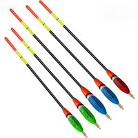 5pcs Balsa Wood Barguzinsky Fir Floats Mix Size Vertical Rock Fishing Bobbers For Carp Fishing 21cm-25cm Fishing Tube Floats