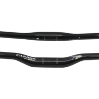 AliExpress Brand New Mountain Bike 3K Full Carbon Fibre Handlebar Carbon Bicycle Handlebar Flat Rise MTB carbon light Parts 31.8*600-760mm