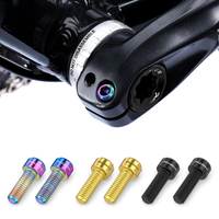 AliExpress RISK Risk 2pc/set M6*18MM Crank Arm Fixing Bolts Mountain Road Bike Chainwheel Arm Fixed Screws Titanium Alloy Bike Bolt Accessories