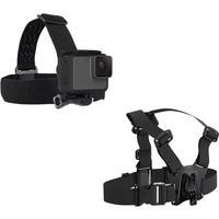 TELESIN Chest Belt Head Strap Mount Action camera mount for GoPro Hero 13 12 11 10 9 Insta360 DJI Osmo Action Camera Accessories