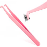 Wholesale Individual DIY Eyelash Beauty Tools Suitable for Novice Gift Stainless Steel Eyelashes Extensions Tweezers in Stock