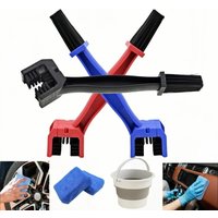 AliExpress Motorcycle & Bicycle Chain Cleaning Combo Kit - 3-Sided Heavy Duty Brush & Scrubber Set, Universal Bike Maintenance Tools