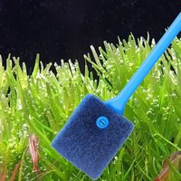 Aquarium Cleaning Brushes Glass Acrylic Fish Tank Algae Clean Tools Double Sided Algae Scraper Sponge Aquarium Accessories