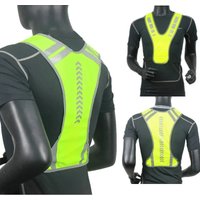 AliExpress NONE Outdoor Sports Reflective-Cloth Supplies Elastic Vest Night Running Cycling Adjustable Safety-Vest Riding Gear Mesh Tank Tops