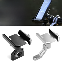 AliExpress Clyine Motorcycle Bicycle Phone Holder Gps Bracket Cellphone Stand Moto Rearview Mirror Handlebar Mount Compatible For Xiaomi iPhone