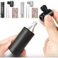 AliExpress APWIKOGER CO2 Bicycle Pump with Tubeless Tire Repair Kit Schrader & Presta Valve CO2 Bike Tire Inflator Aluminum Alloy for MTB Road Bike