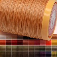 0.5mm 0.8mm Circular Waxed Polyester Cord Twisted Sewing Waxed Stitching Thread Cord for DIY Bracelets Necklace Jewelry Making