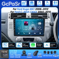 Android 16 dla Forda Kuga MK1 2008-2012 oraz Forda C-MAX CMAX 2003-2010 Radio samochodowe GPS Ekran 2k Carplay 4G Wifi Stereo Video DSP BT