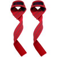 AOLIKES 1 Pair Adjustable Silicone Anti-skid Fitness Dumbbell Training Cotton Weight Lifting Straps Wrist Support Strap Brace
