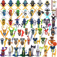 Hot Toys Anime Characters 24 Pieces Ninja Mini Figure Building Blocks Toys Mini Doll Doll Figure Blocks Kids Toys Birthday Gifts