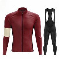 AliExpress RVOUEI New Winter Rvouei Cycling Clothing Men's Thermal Fleece Bicycling Clothing Set Outdoor MTB Bike Bib Pants Ropa Maillot Ciclismo