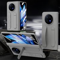 For VIVO X Fold 3 Pro XFold 6 5 2 With Hinge Phone Case Wristband Wrist Strap Stand Front Screen Glass Shockproof Protectiv Cove