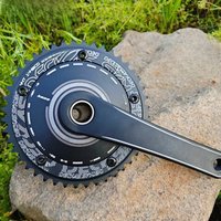 AliExpress NONE KEOS Hollowtech Track Racing Crankset - Fixie Bike Crank Set with Chainring, BCD144, 46T-56T Single Speed Dead Fly Fully