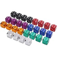 AliExpress 4pcs Dice Shape Car Truck Wheel Tire Air Valve Stem Cover Dust Cap Bicycle Valve Accessories