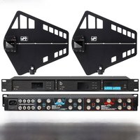 UA80 UHF Antenna Distributor System 460-970MHz RF Signal Booster Directional BNC-BNC Coaxial Cables 16 Channels For Wireless Mic