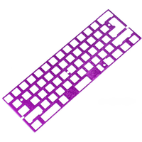 60% ANSI ISO 61 Layout Universal Plate CNC Aluminum Plate Brush Finish Anodized For GH60 60% Mechanical Keyboard