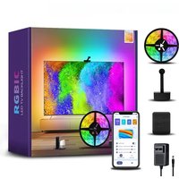 Works with Tuya TAmbient Background Light Music Rhythm Voice Control APP LED Light Strip TV RGBIC Backlight Strip with Camera