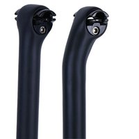 AliExpress NONE New black logo Road Mountain bicycle matt UD full carbon bike seatposts carbon MTB 5&25mm offset 27.2/30.8/31.6*350/400mm carbon