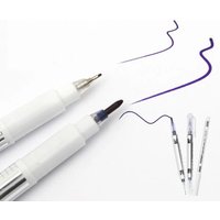 Double Head Surgical Eyebrow Tattoo Skin Marker Pen Tool Accessories Tattoo Pen With Measuring Ruler Microblading Positioning