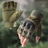 AliExpress GAFASTWO Men's WoMen's Summer Tactical Gloves Half Finger Reinforced Palm Durable Anti-Slip Protective Military Style for Hunting Cycling
