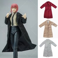 1/12 Scale Long Windbreaker Coat Jacket Clothes Accessory Model Fit 6'' Romankey Female Soldier Action Figure Body Dolls