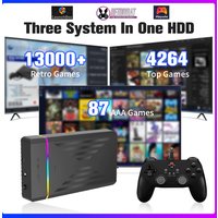 Retro Gaming HDD Retrobat&Playnite&Launchbox OS for PS4/PS3/PS2/PS1/SWITCH/N64/DC/WIIU 39 Emulators for Windows with 17000+Games