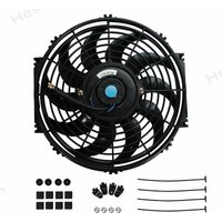 12" 90w Universal Electric Radiator Slim Push Pull Cooling Fan 12V Mounr Kit Car Air Conditioning Cooling Fan Kit